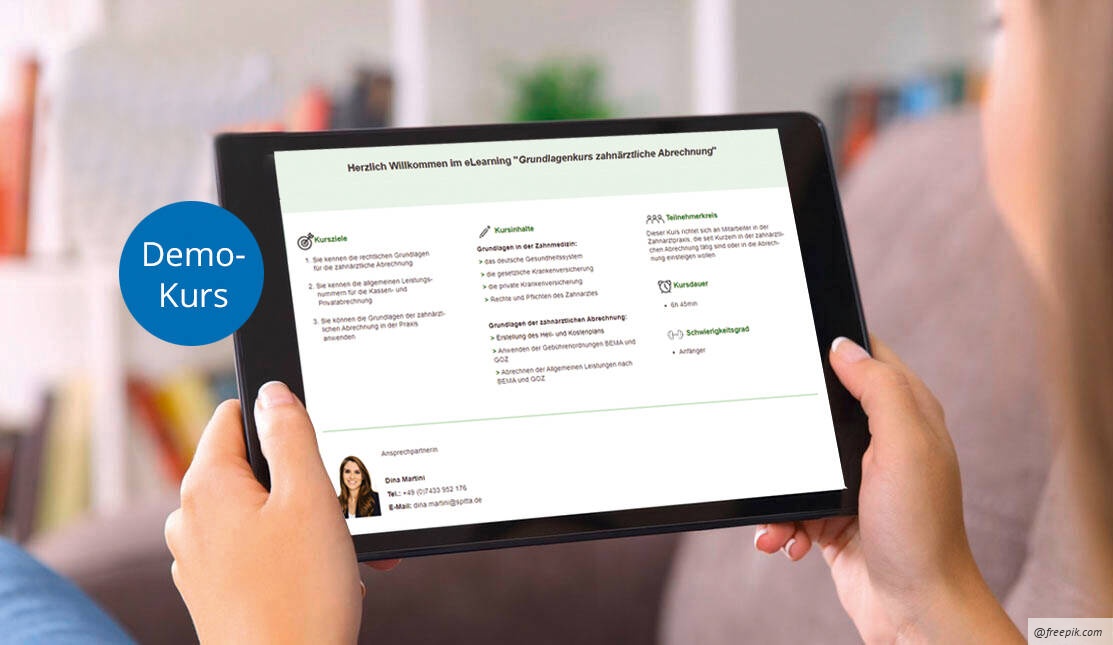 eLearning: Demo Grundlagenkurs zahnärztliche Abrechnung